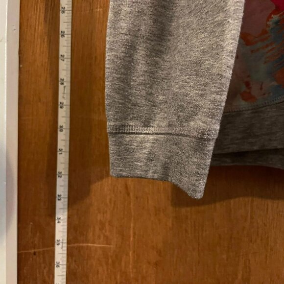 Size 26/28 - Avenue - Gray and Multicolored 3/4 Sleeve Heavy Knit Pullover - Picture 6 of 6